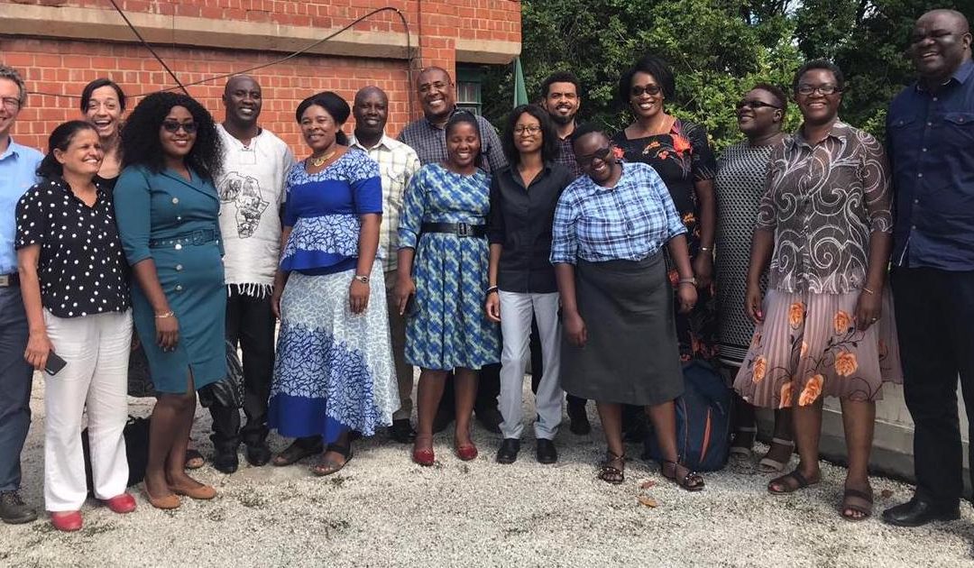 Members of Zambia's Catch Up team pose for a photo.